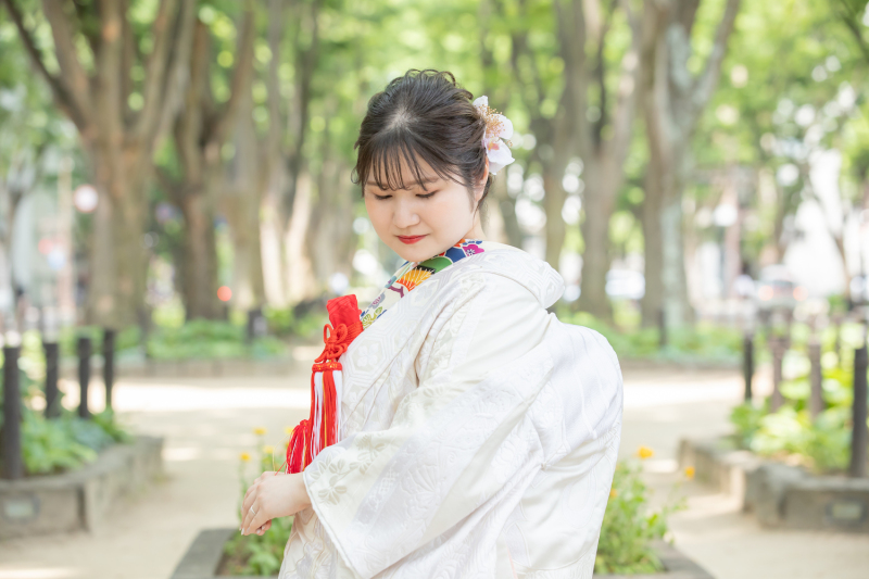【緑が美しい♪】街並みフォトウェディング