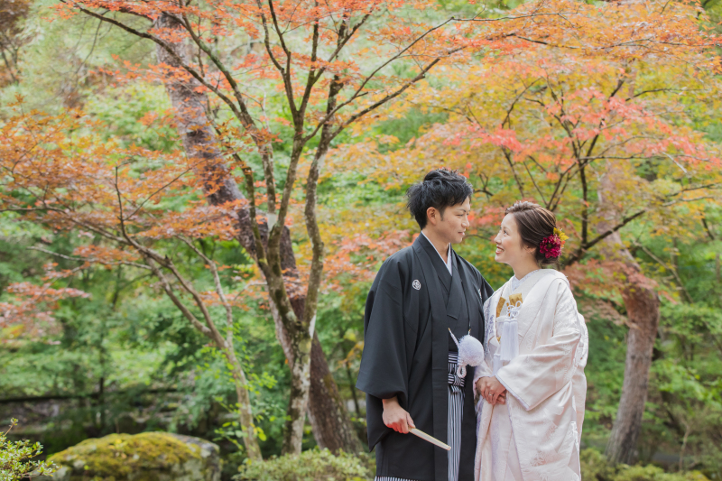 【紅葉】＊天守閣自然公園＊和装フォトプラン