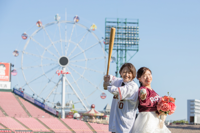 \楽天ファンの方必見♡/楽天モバイルパークでフォトウェディング!