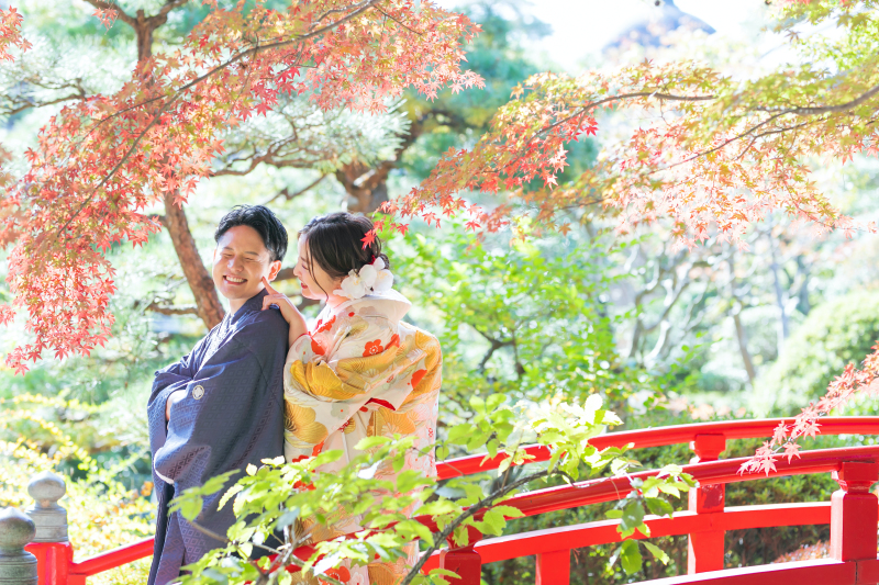 【紅葉フォトウェディング】紅葉×色打掛の組み合わせの魅力！