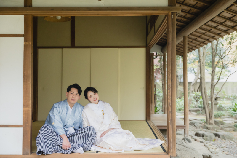【茶室&庭園】どちらも譲れない♪和装におすすめの「緑水庵」