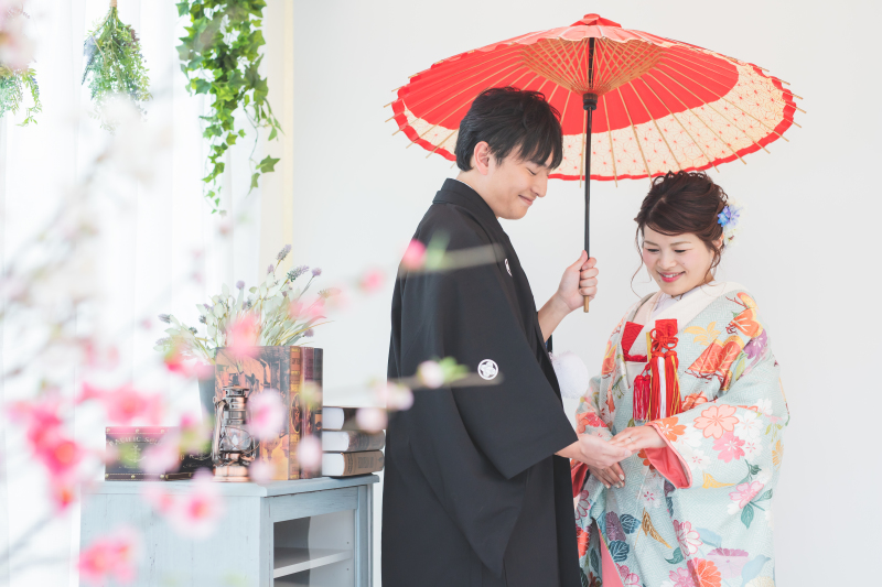 スタジオでお二人ならではの撮影を！