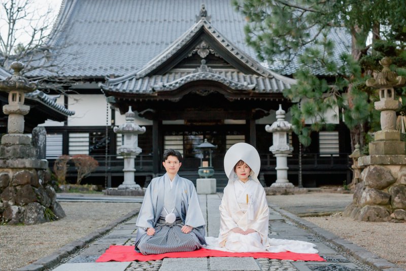 【冬フォトの魅力】和装×日本庭園でのフォトウェディング
