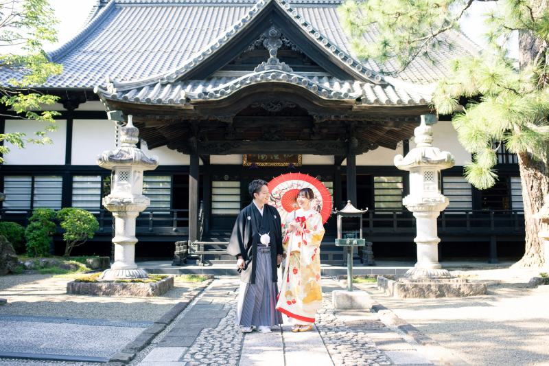 \和装ロケフォトにぴったり/日本庭園での撮影の様子をご紹介♪