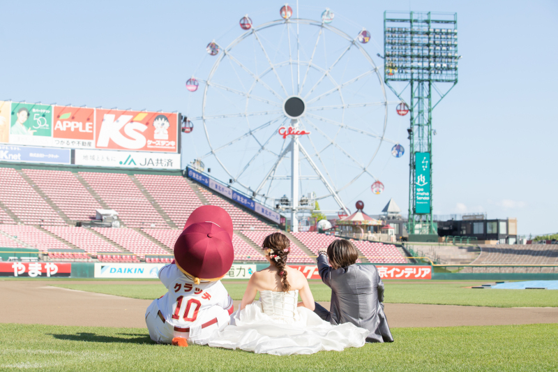 \楽天ファンの方必見♡/楽天モバイルパークでフォトウェディング!