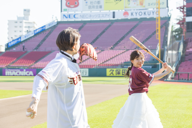 \楽天ファンの方必見♡/楽天モバイルパークでフォトウェディング!