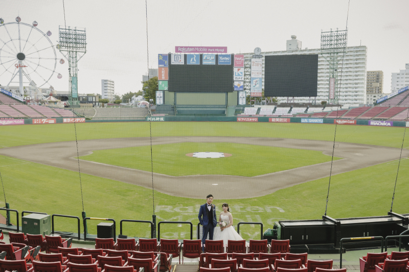 楽天ファン必見!楽天モバイルパークで叶えるフォトウェディング*