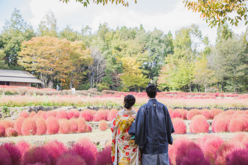 みちのく杜の湖畔公園の秋の景色の魅力☆