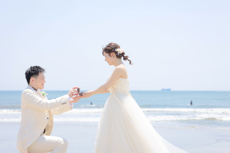 \夏といえば/綺麗な海でのフォトウェディング!