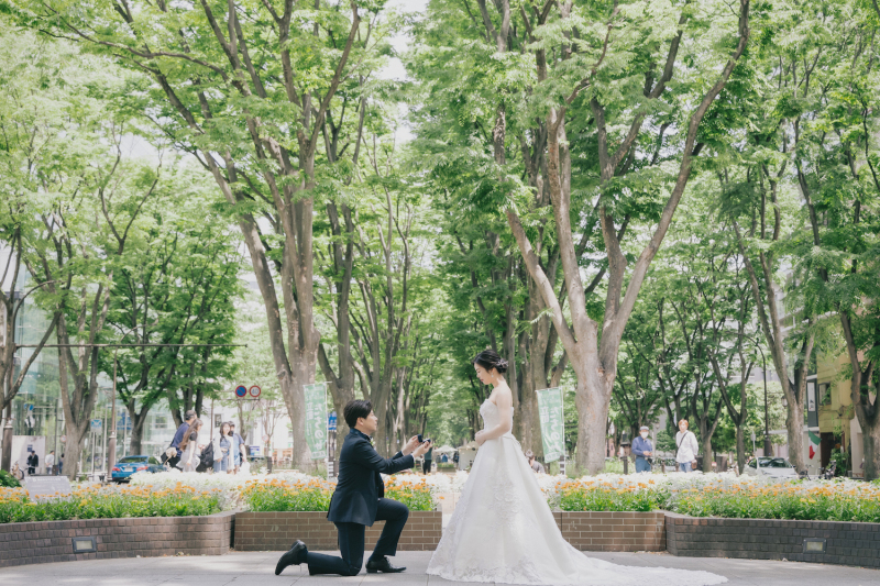 【緑の時期に・・・♪】定禅寺通りウェディングフォト♡