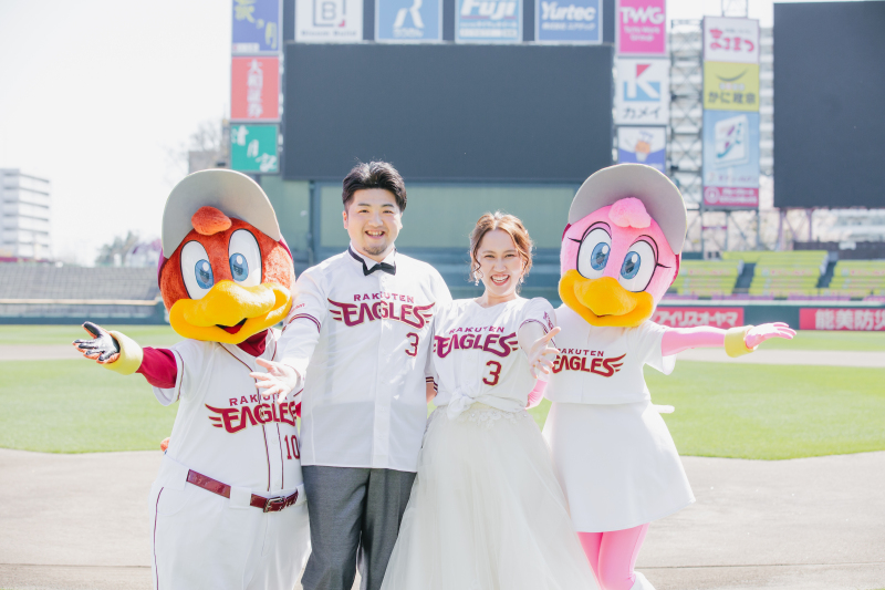 \楽天ファンの方必見♡/楽天モバイルパークでフォトウェディング!