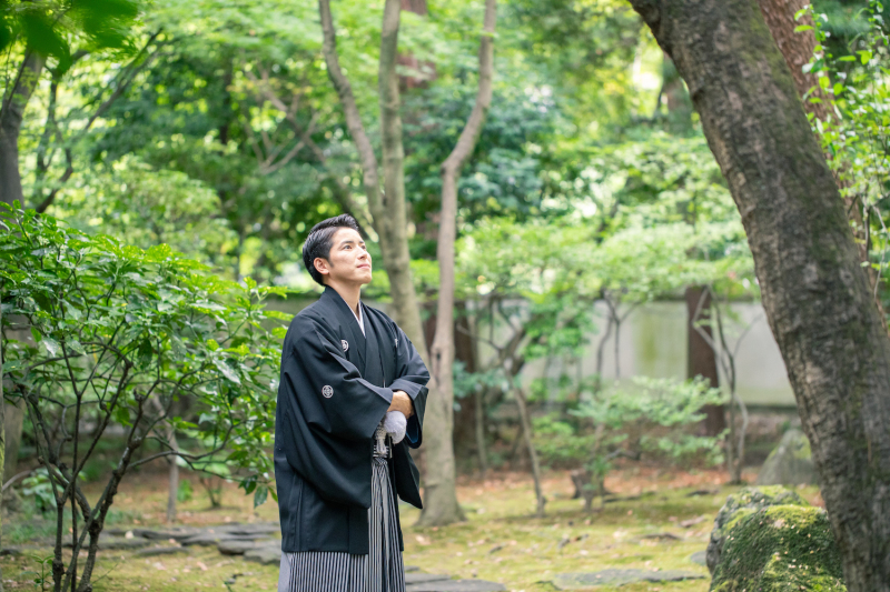 和装にぴったりな・・・!お茶室&庭園フォト