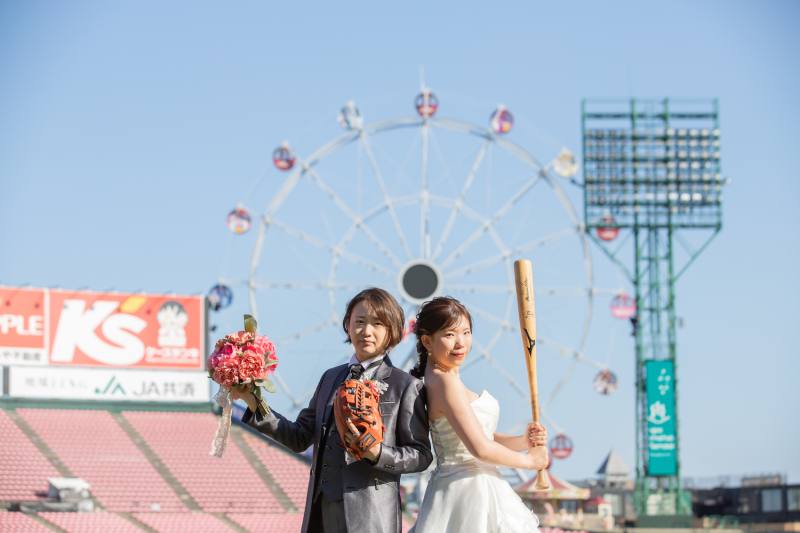 \楽天ファンの方必見♡/楽天モバイルパークでフォトウェディング!