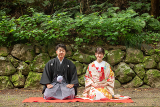 四季彩鮮やかな輪王寺でしっとり大人なロケーションフォトを