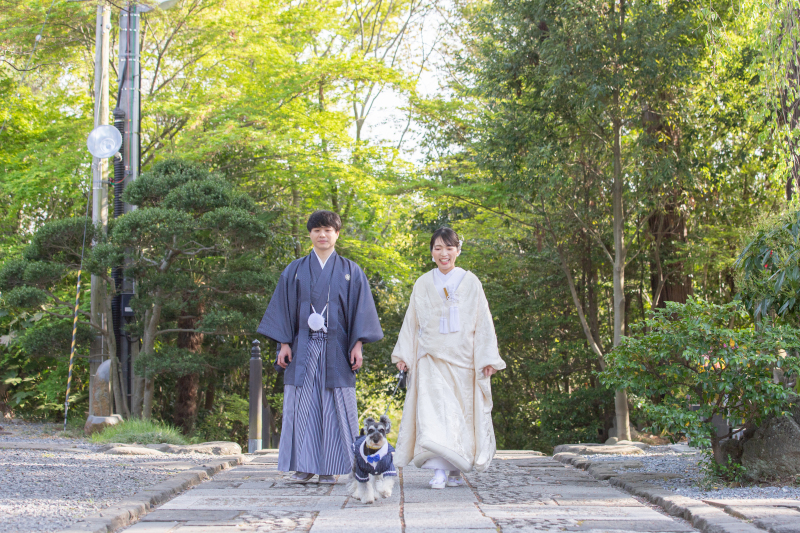 新緑で和装フォトウェディング♪