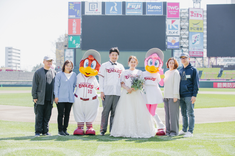 ＼楽天ファンの方必見♡／楽天モバイルパークでフォトウェディング！