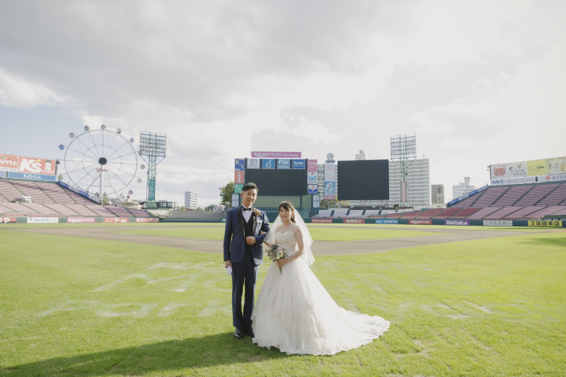 楽天ファン必見!楽天モバイルパークで叶えるフォトウェディング*