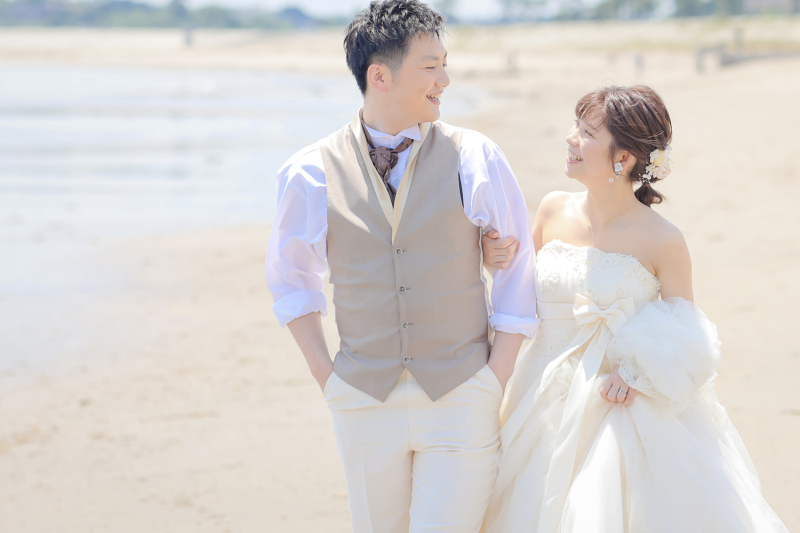 \夏といえば/綺麗な海でのフォトウェディング!