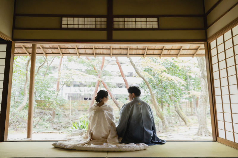 【茶室&庭園】どちらも譲れない♪和装におすすめの「緑水庵」