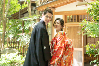 緑水庵で和装新緑フォトウェディング!