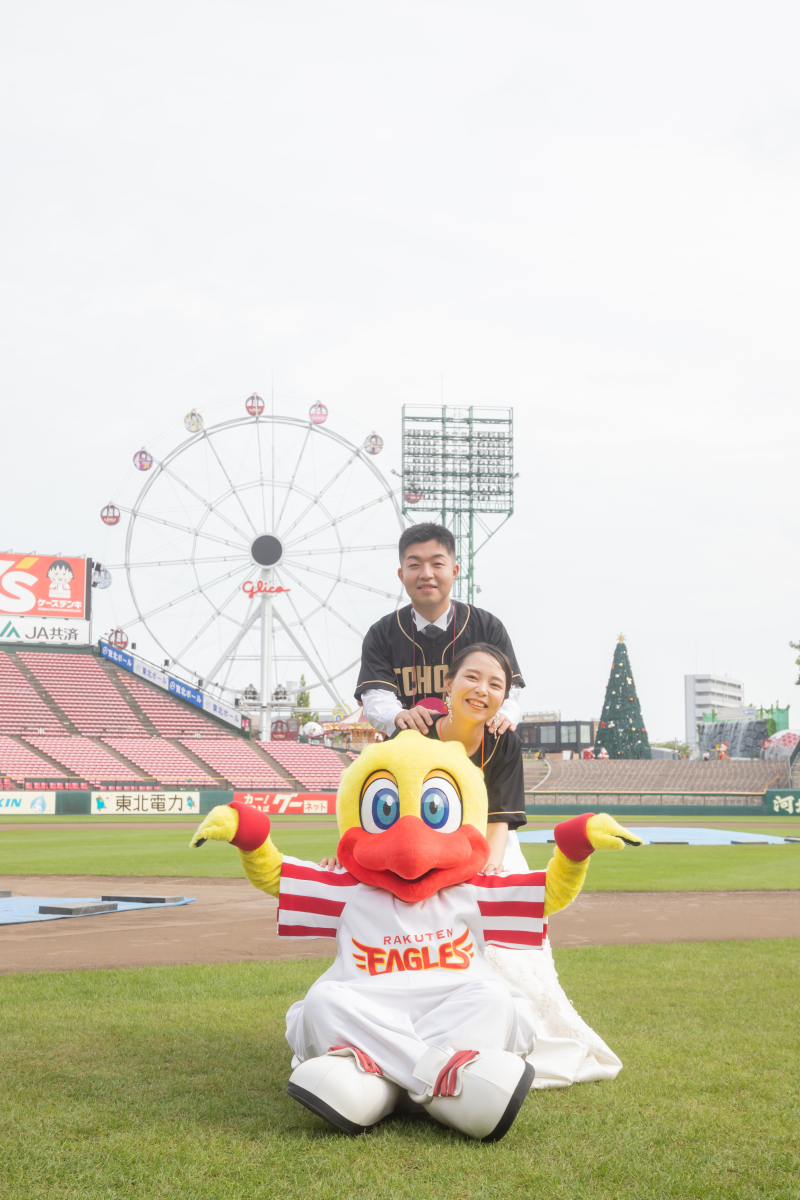 ＼楽天モバイルパークでフォトウェディング／