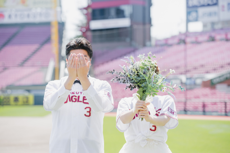 ＼楽天ファンの方必見♡／楽天モバイルパークでフォトウェディング！