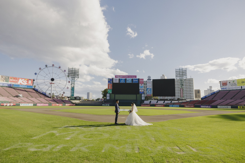 楽天ファン必見!楽天モバイルパークで叶えるフォトウェディング*