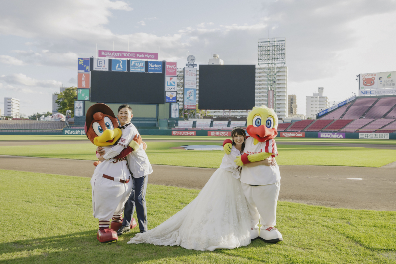楽天ファン必見!楽天モバイルパークで叶えるフォトウェディング*