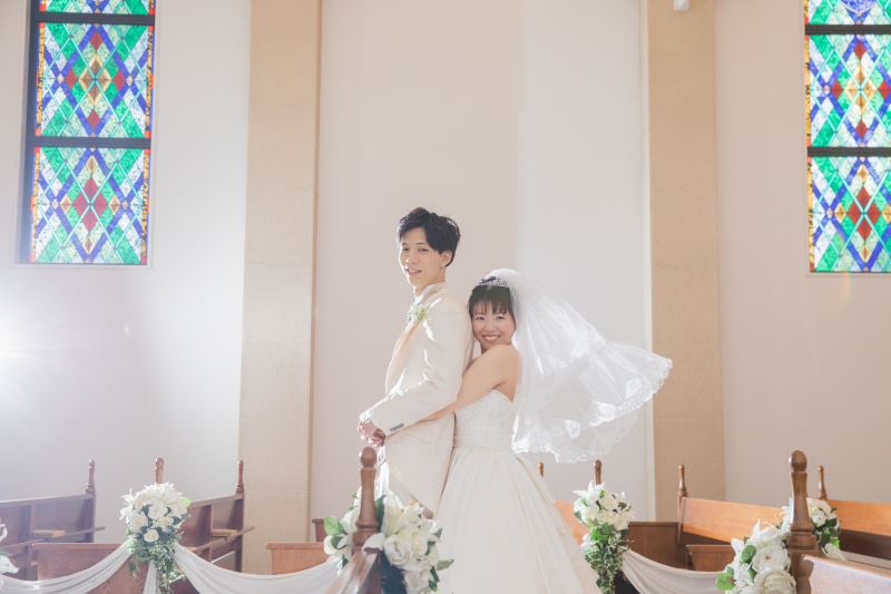 ベールをワンポイントに♡