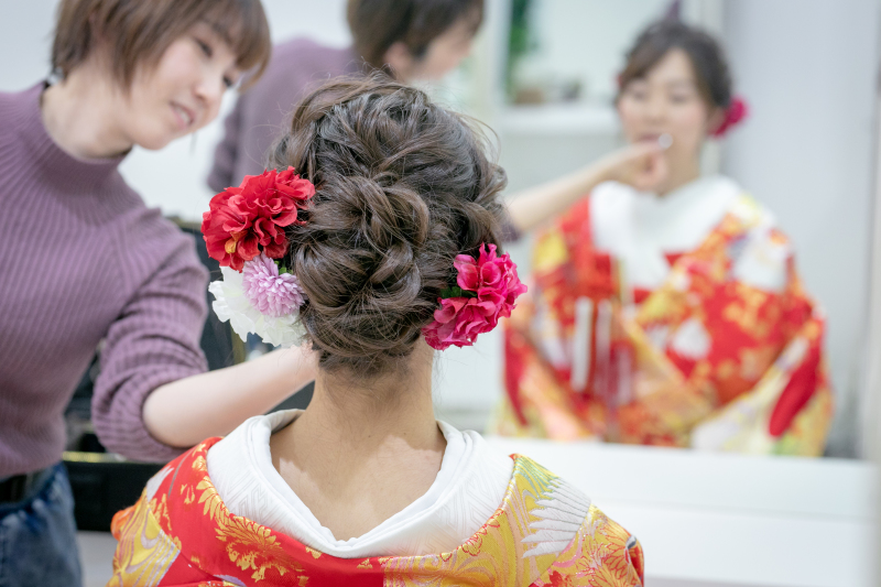 人気和装ヘアスタイル！