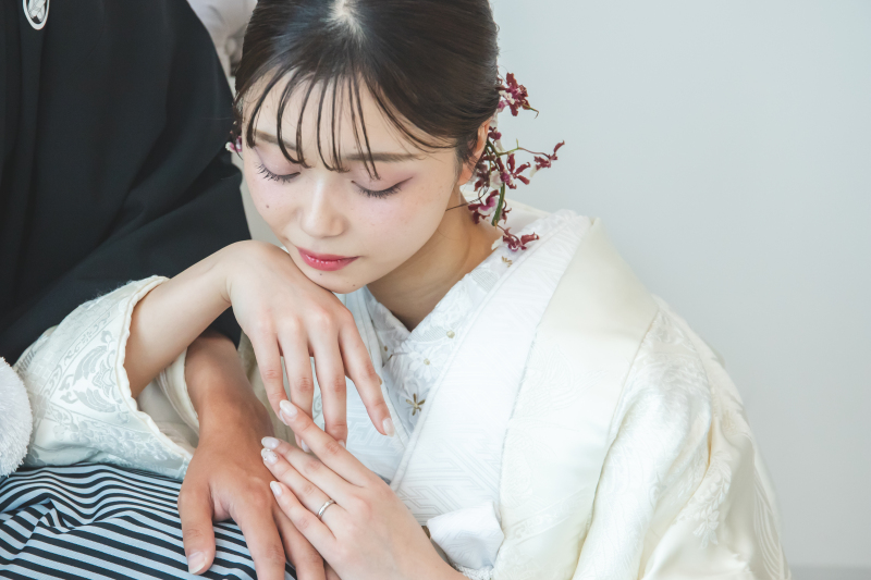 奥ゆかしさがポイントに!白無垢に映える花嫁メイク