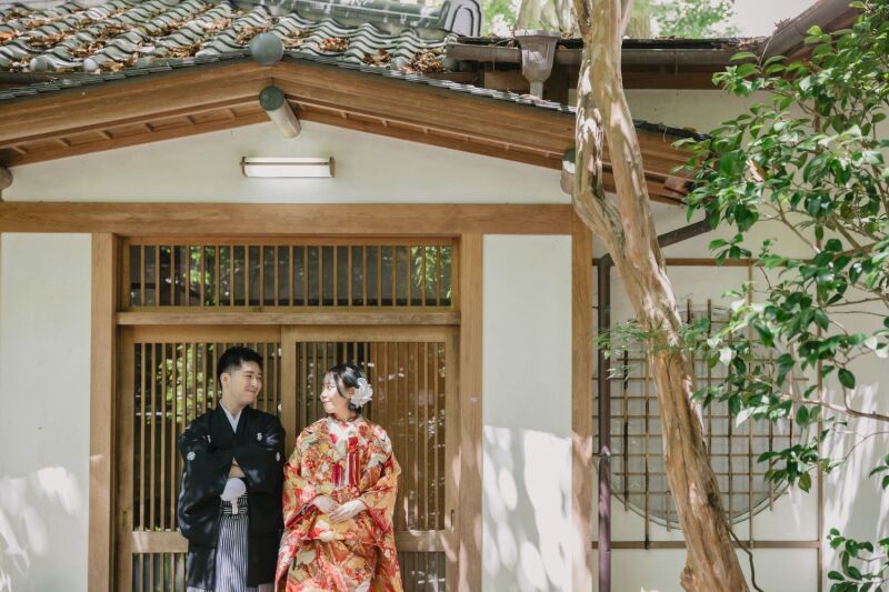 【茶室&庭園】どちらも譲れない♪和装におすすめの「緑水庵」