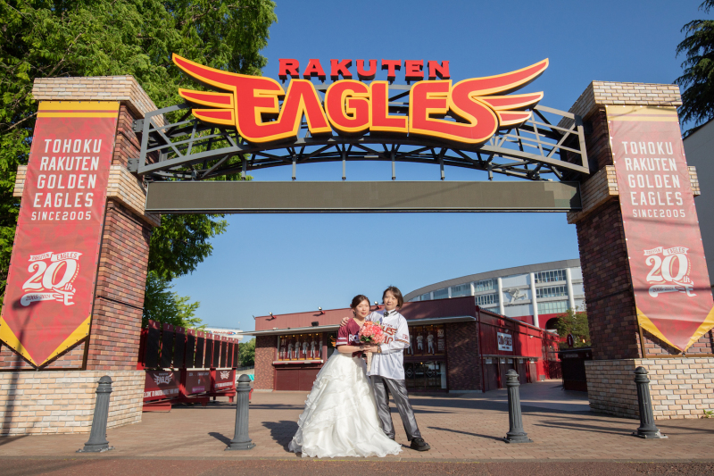 \楽天ファンの方必見♡/楽天モバイルパークでフォトウェディング!