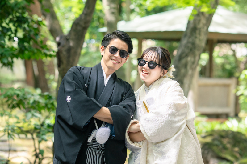 和装にぴったりな・・・!お茶室&庭園フォト