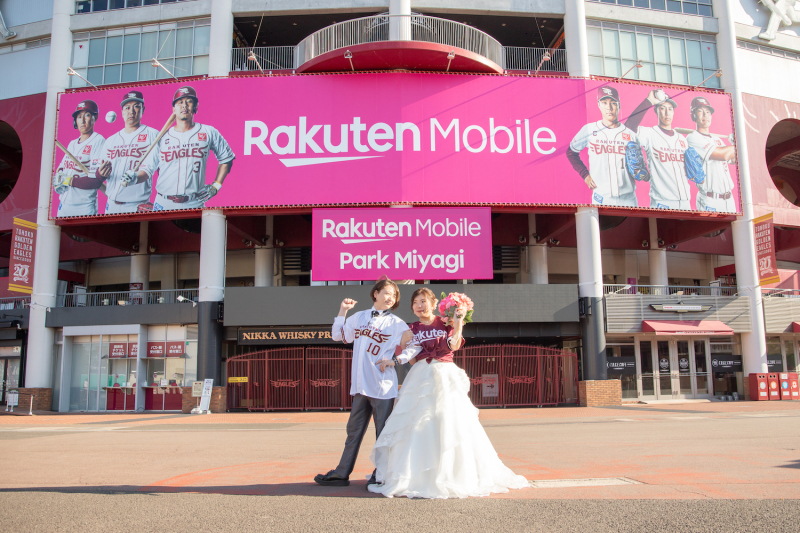 \楽天ファンの方必見♡/楽天モバイルパークでフォトウェディング!