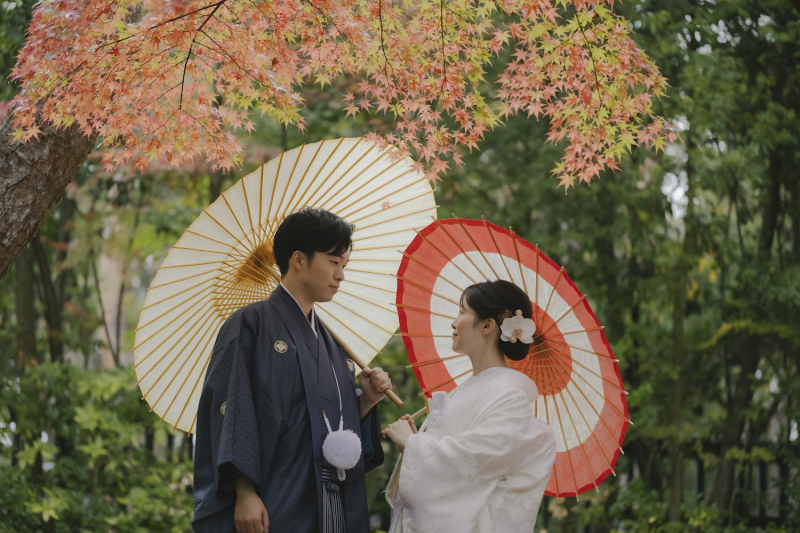 ＼ご予約急増中／紅葉シーズンのフォトウェディング♪