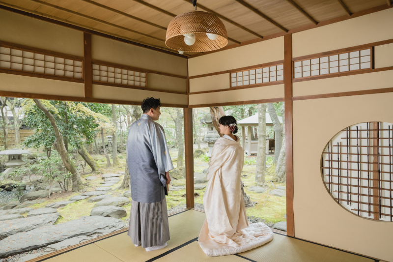 【茶室&庭園】どちらも譲れない♪和装におすすめの「緑水庵」
