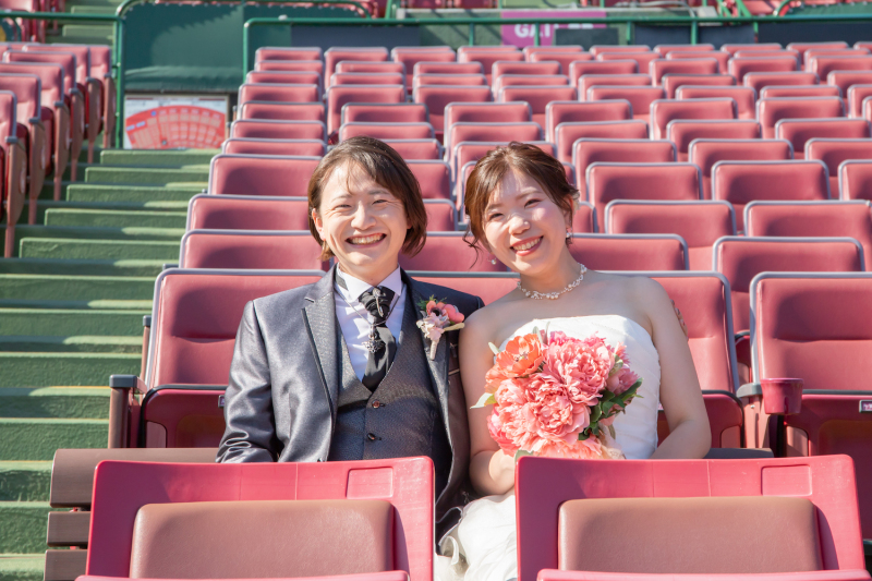 \楽天ファンの方必見♡/楽天モバイルパークでフォトウェディング!