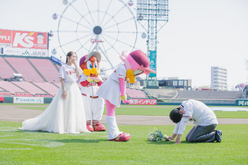 \楽天ファンの方必見♡/楽天モバイルパークでフォトウェディング!