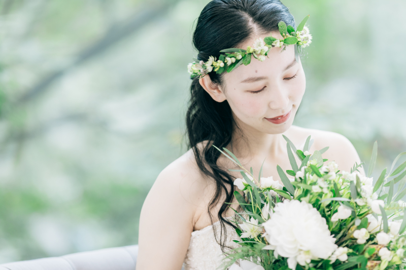 手作りのお花と♡