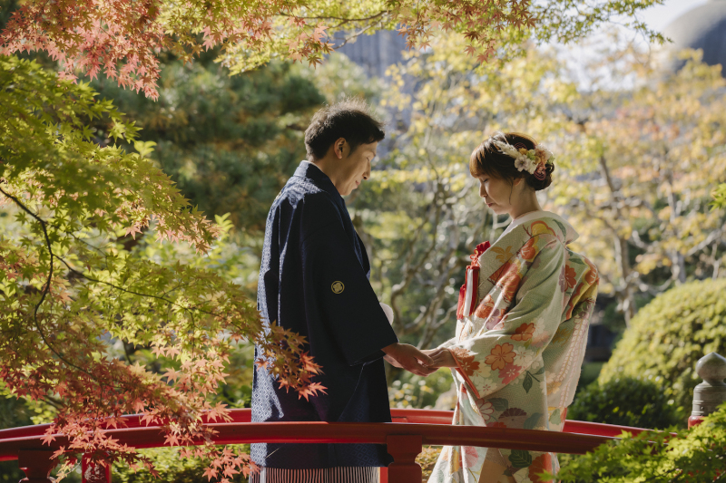\ご予約急増中/紅葉シーズンのフォトウェディング♪