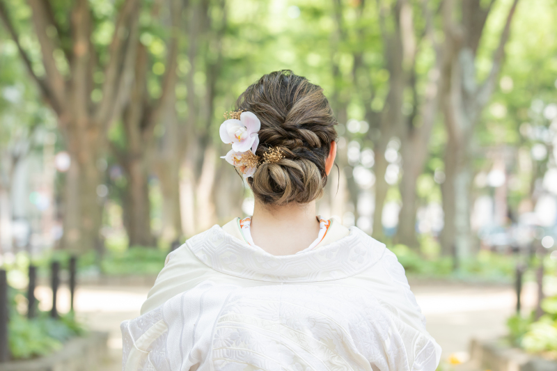 ヘアスタイルにもこだわって♪