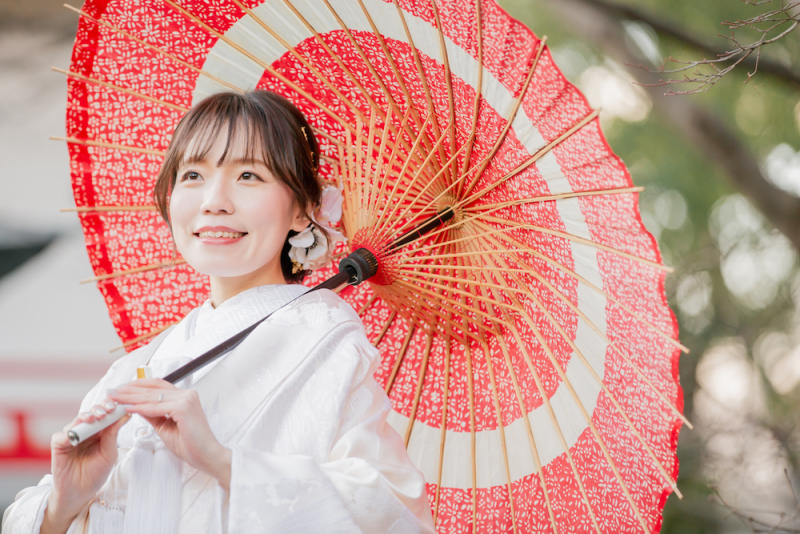 【冬でも素敵…♡】日本庭園での和装フォト