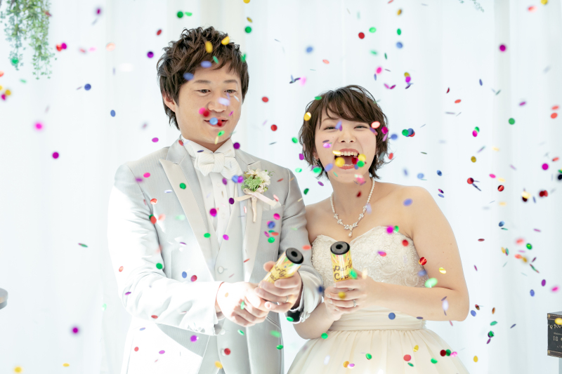 コンフェッティで華やかに!!☆