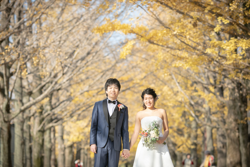洋装の紅葉フォト!