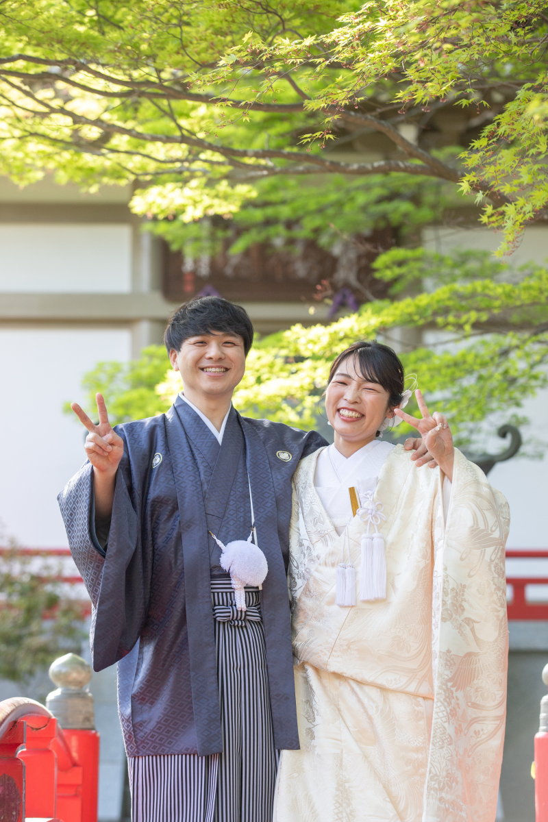 新緑で和装フォトウェディング♪