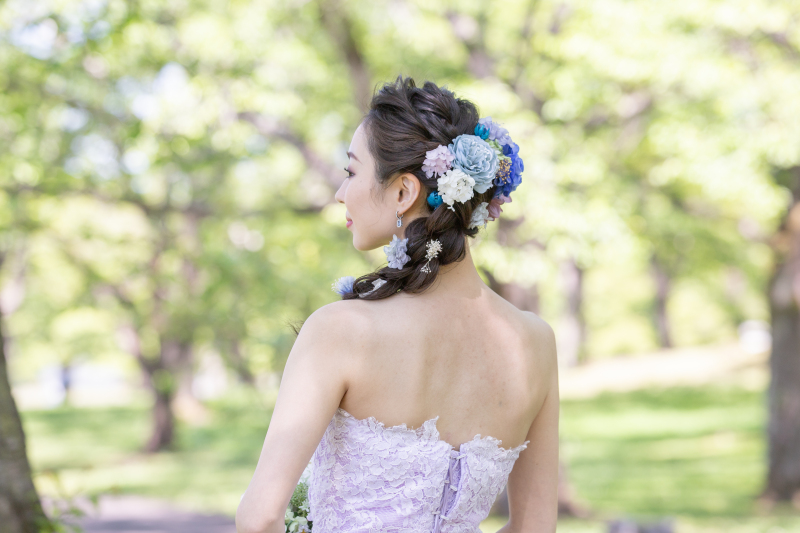 ヘアスタイルにもこだわって♪