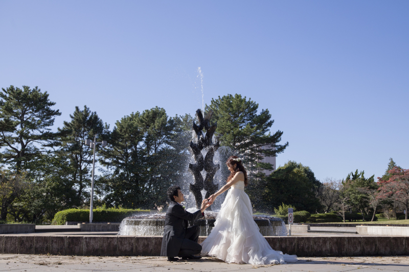 これからの時期におすすめ!公園フォトウェディング♪