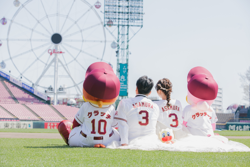 ＼楽天ファンの方必見♡／楽天モバイルパークでフォトウェディング！