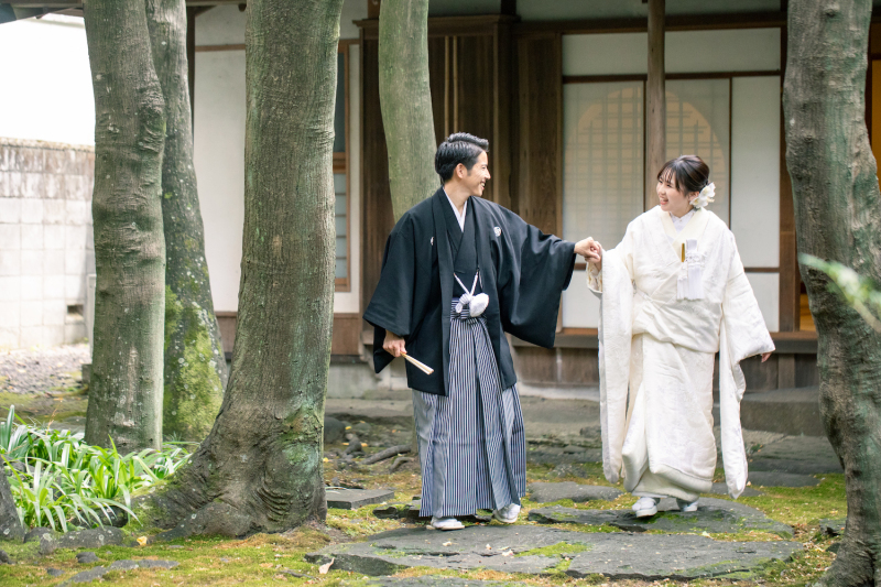 和装にぴったりな・・・!お茶室&庭園フォト